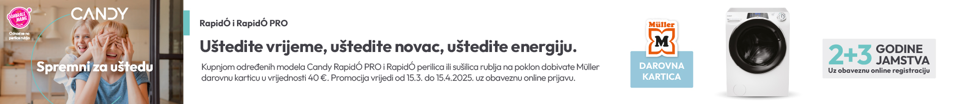 Uštedite vrijeme, uštedite novac, uštedite energiju.