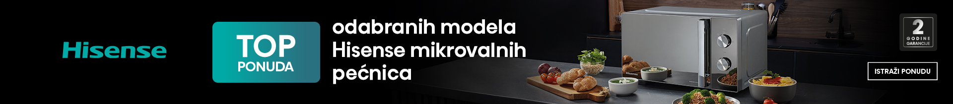 Istraži ponudu Hisense mikrovalnih pećnica