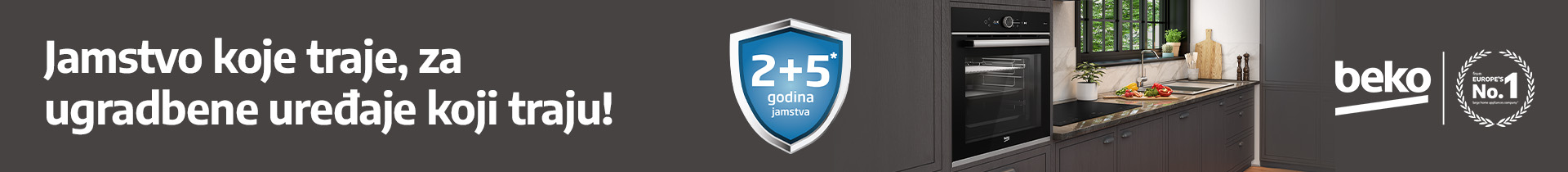Jamstvo koje traje, za ugradbene uređaje koji traju!
