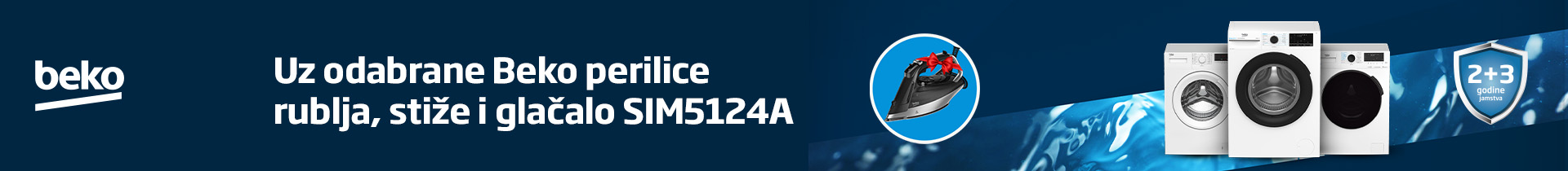 Uz odabrane Beko perilice rublja, stiže i glačalo