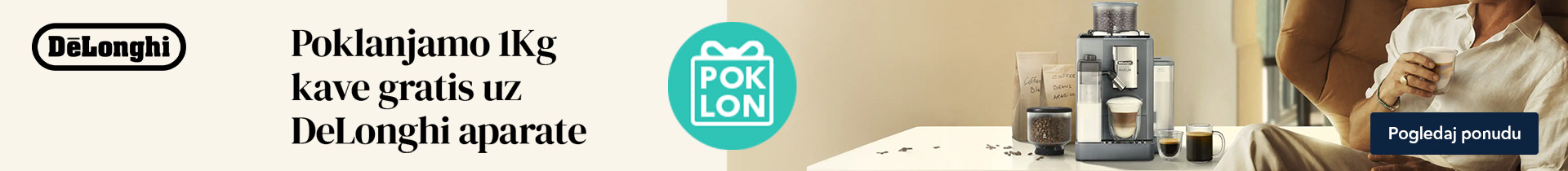 Poklanjamo 1kg DeLonghi kave uz odabrane DeLonghi aparate