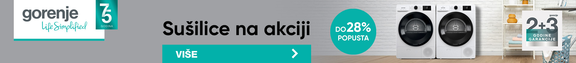 Gorenje sušilice na akciji