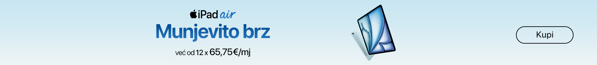 iPad Air - Munjevito brz.