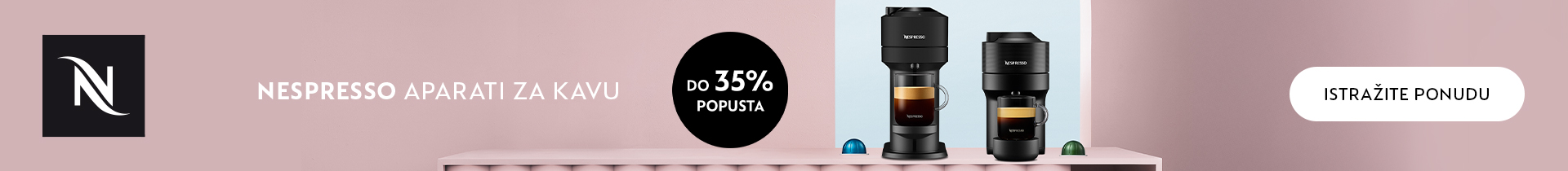Nespresso™ aparati za kavu - Idealni za dom ili ured