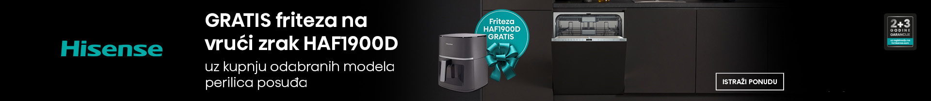 Gratis friteza na vrući zrak HAF1900D
