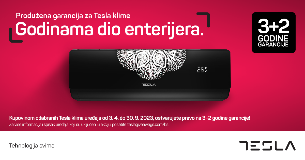 Produžena garancija za Tesla klime