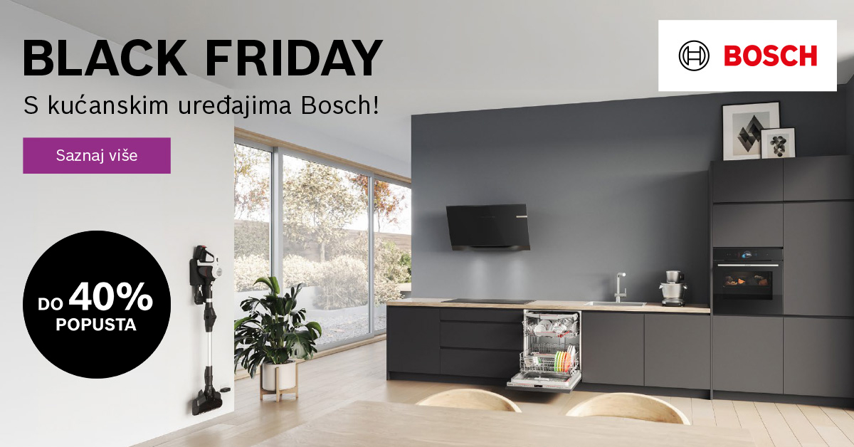 Black Friday uz Bosch kućanske uređaje