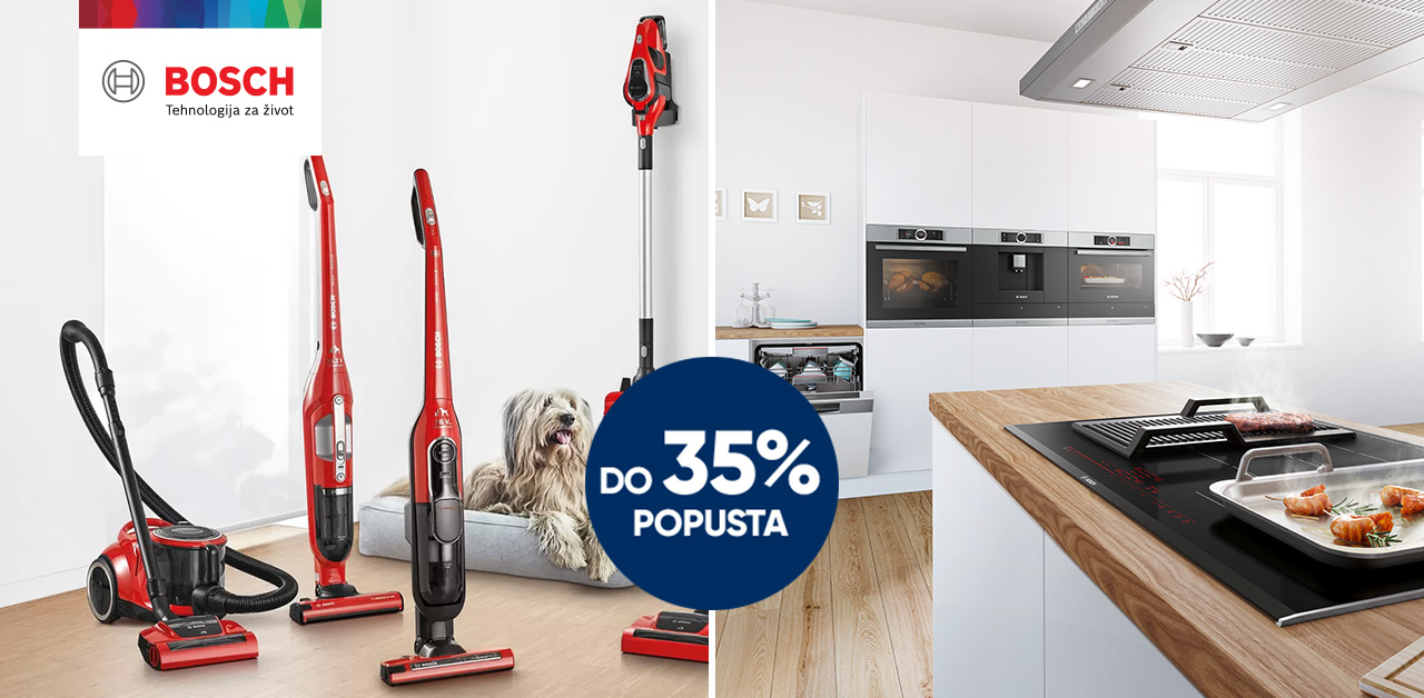Uštedi do 35% na vrhunskim Bosch kućanskim uređajima