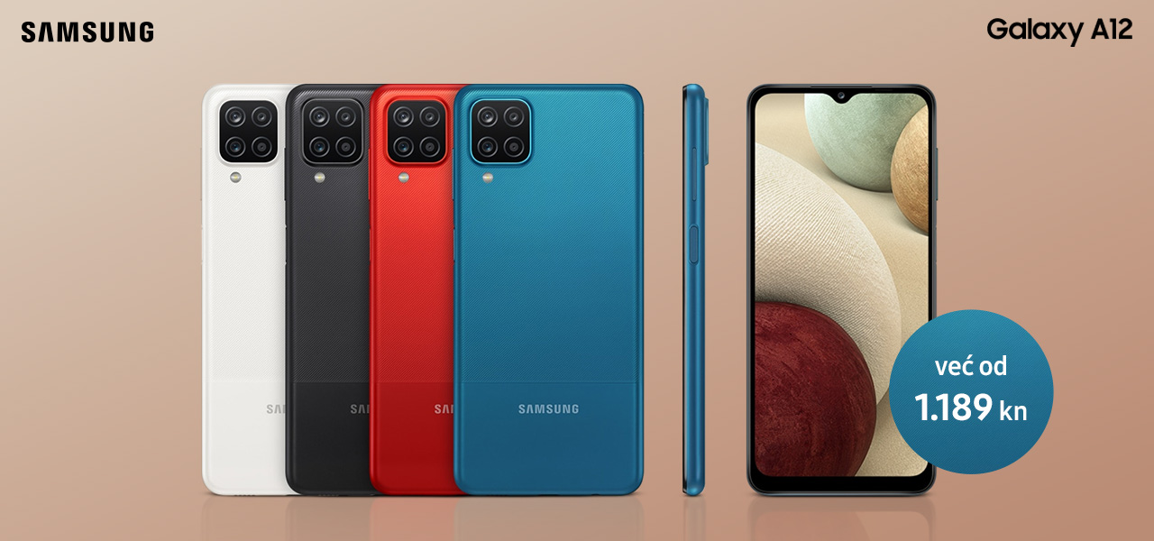 Kupi novi Galaxy A12 već od 1.189 kn