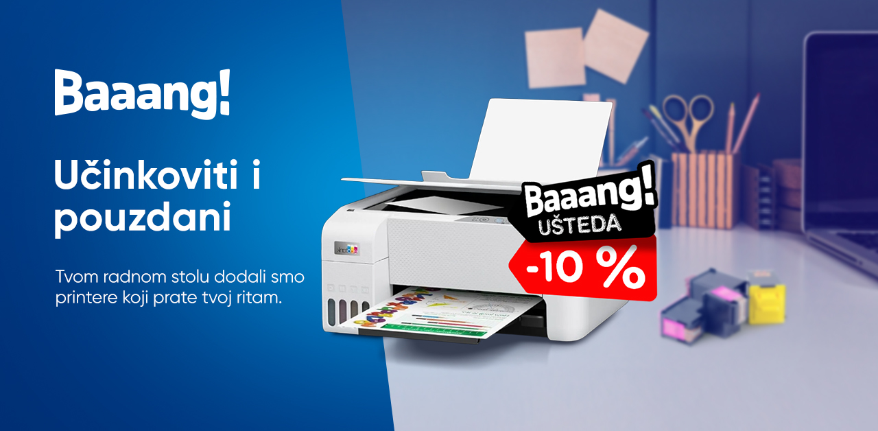 Uštedi 10% na odabranim printerima