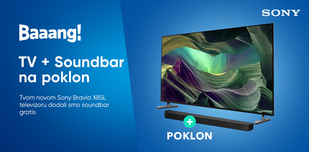 TV + Soundbar na poklon