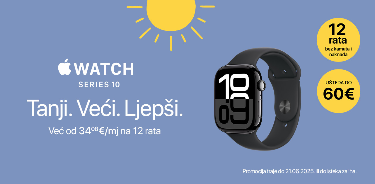 Apple Watch Series 10 - Tanji. Veći. Ljepši.