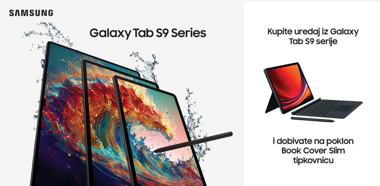 Galaxy Tab S9 serija + Book Cover s tipkovnicom