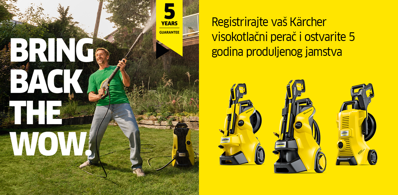 Kärcher poklanja 5 godina jamstva