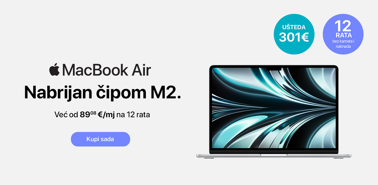 MacBook Air. Nabrijan čipom M2.