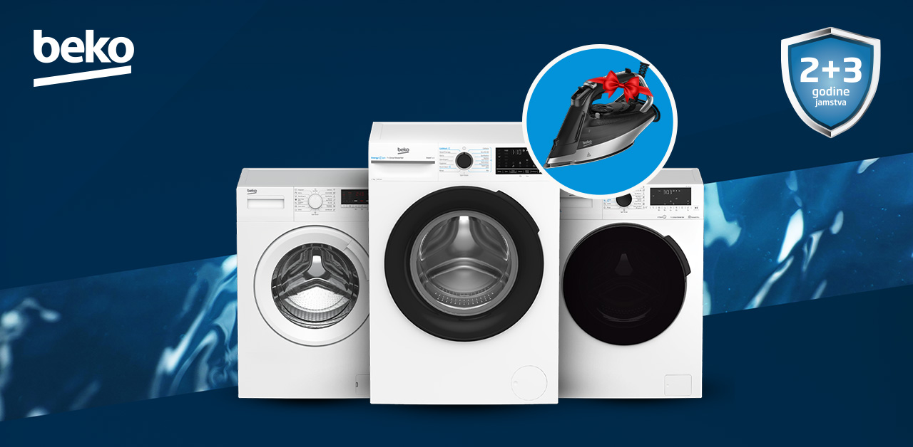 Uz odabrane Beko perilice rublja, stiže i glačalo