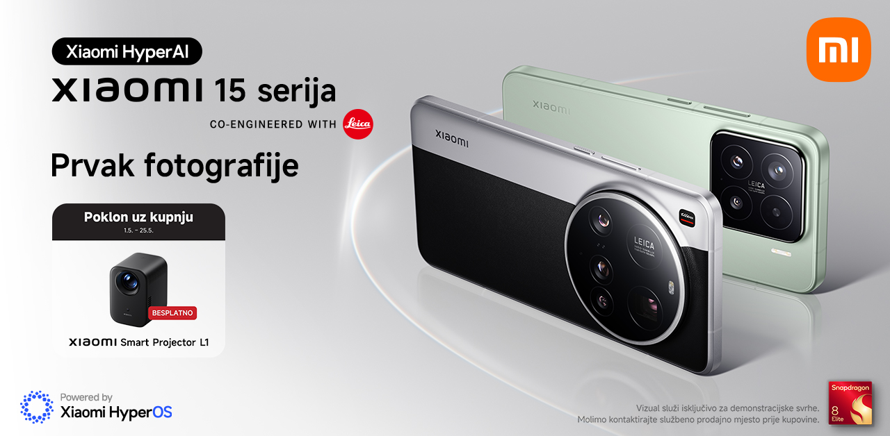Xiaomi 15 uz poklon projektor