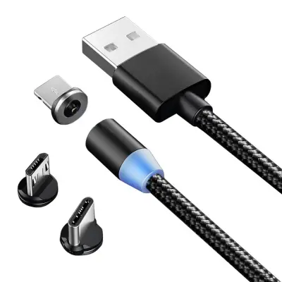 3u1 mikro tip-c USB magnetni kabel za telefone 1m