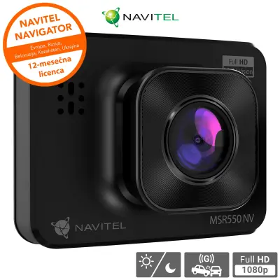 NAVITEL MSR550 NV prednji snimač, Full HD, 2'' zaslon, noćni vid, MicroSD, G-senzor