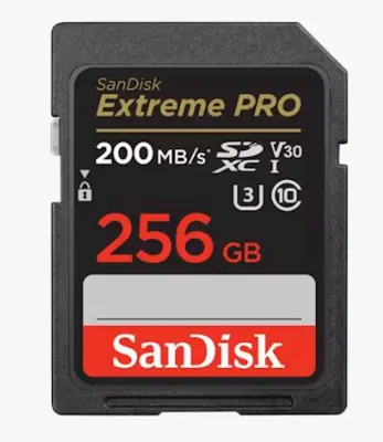 SanDisk 256GB Extreme PRO SDXC UHS-I memorijska kartica