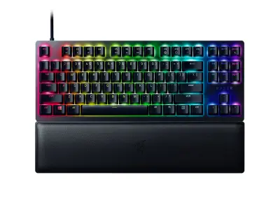 Razer Huntsman V2 TKL RGB klizni optički prekidački tipkovnik (crveni) SAD crna