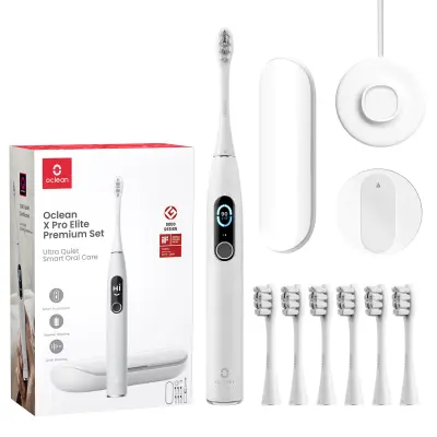 Oclean XPRO Elite Premium električna sonična četkica za zube - bijeli set