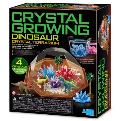 Kristalni terarij s dinosaurima
