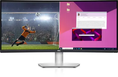 Dell 86,4 cm (34,0") S3423DWC monitor 3440x1440 zakrivljen 100Hz VA 4ms 2xHDMI DisplayPort USB-C 65W 2xUSB3.2 HAS 3H sRGB99% FreeSync KVM-Auto EOL