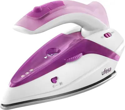 Ufesa PV0500 putni parni pegl s preklopnom ručkom, 1100 W, fuksija