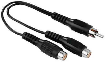 Adapter Audio Subwoofer RCA utikač na 2x RCA utičnice null