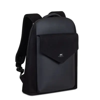 Ruksak RivaCase 14" Cardiff 8524 Black Canvas Urban backpack