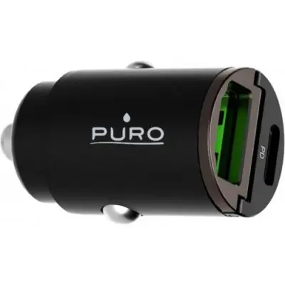 Dvojni punjač za auto USB A+C PD 30W Power Delivery Mini
