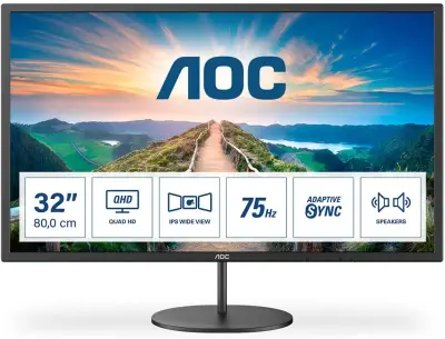 Monitor 32" AOC Q32V4-32, IPS, QHD, zvučnici