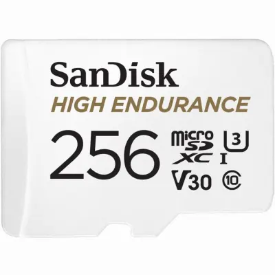 SanDisk 256GB High Endurance microSD Class 10 U3 V30 memorijska kartica s adapterom