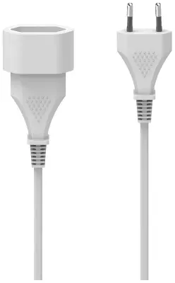 Produžni kabel Euro utikač Bijeli 5.0m Bijela