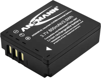 Ansmann A-Pan CGA S007 akumulatorska kamera NadomeĹˇÄŤa originalno baterijo (kamera) CGA-S007E, CGA-S007 3.7 V 800 mAh