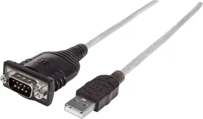 Manhattan kabel USB/RS232, AM/DB9M, 45 cm