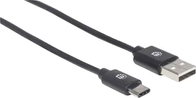 Manhattan kabel USB-C, M/M, 2.0 Type-C, 3m, crni