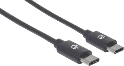 Manhattan kabel USB 2.0 Type-C, 3A, 60W, 2m, crni