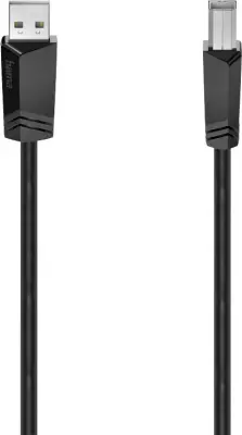 Hama USB 2.0 A-B kabel 5m Crni Crna