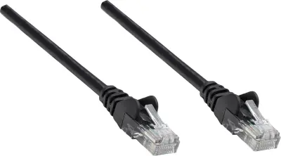 Intellinet Cat6, CU,S/FTP, LSOH, 0.25m, crni