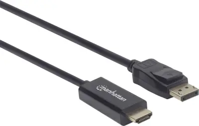 Manhattan kabel DisplayPort M to HDMI M, 1m, crni