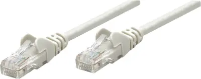Intellinet Cat5e, CCA, U/UTP, PVC, RJ45, 20m, sivi