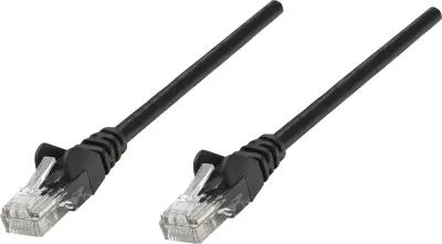 Intellinet Cat5e, CCA, U/UTP, PVC, RJ45, 20m, crni