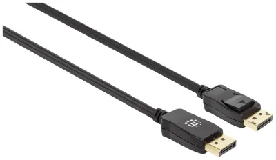 Manhattan kabel DP-DP M/M 1.4, 8K@60Hz, 2m, crni