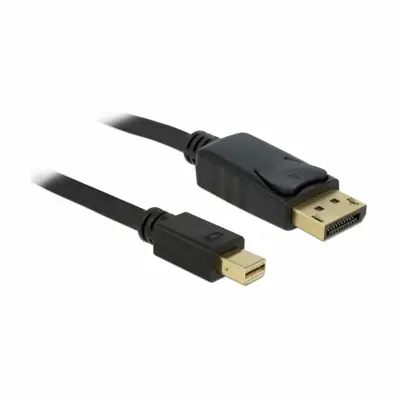 Delock miniDisplayPort na DisplayPort kabel, 1 m, 4K 60 Hz, 82698