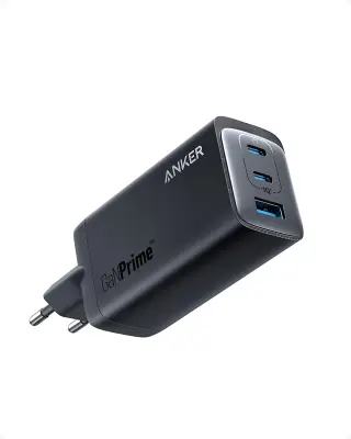 ANKER GaN Prime 737 punjač, 120W, 2xUSB-C/1xUSB-A, crni