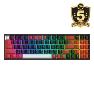 Tipkovnica Redragon POLLUX K628RGB PRO WIRED/WIRELESS/BT MECHANICAL RED SWITCH
