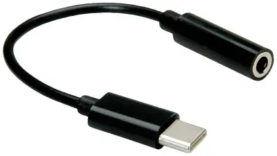 VALUE Adapter USB Type C - 3,5 mm audio, ST/BU, 0,13 m Value avdio adapter 12.99.3214 0.13 m