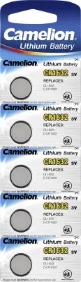 Camelion CR1632 gumbne celice CR 1632 litij 120 mAh 3 V 5 kom
